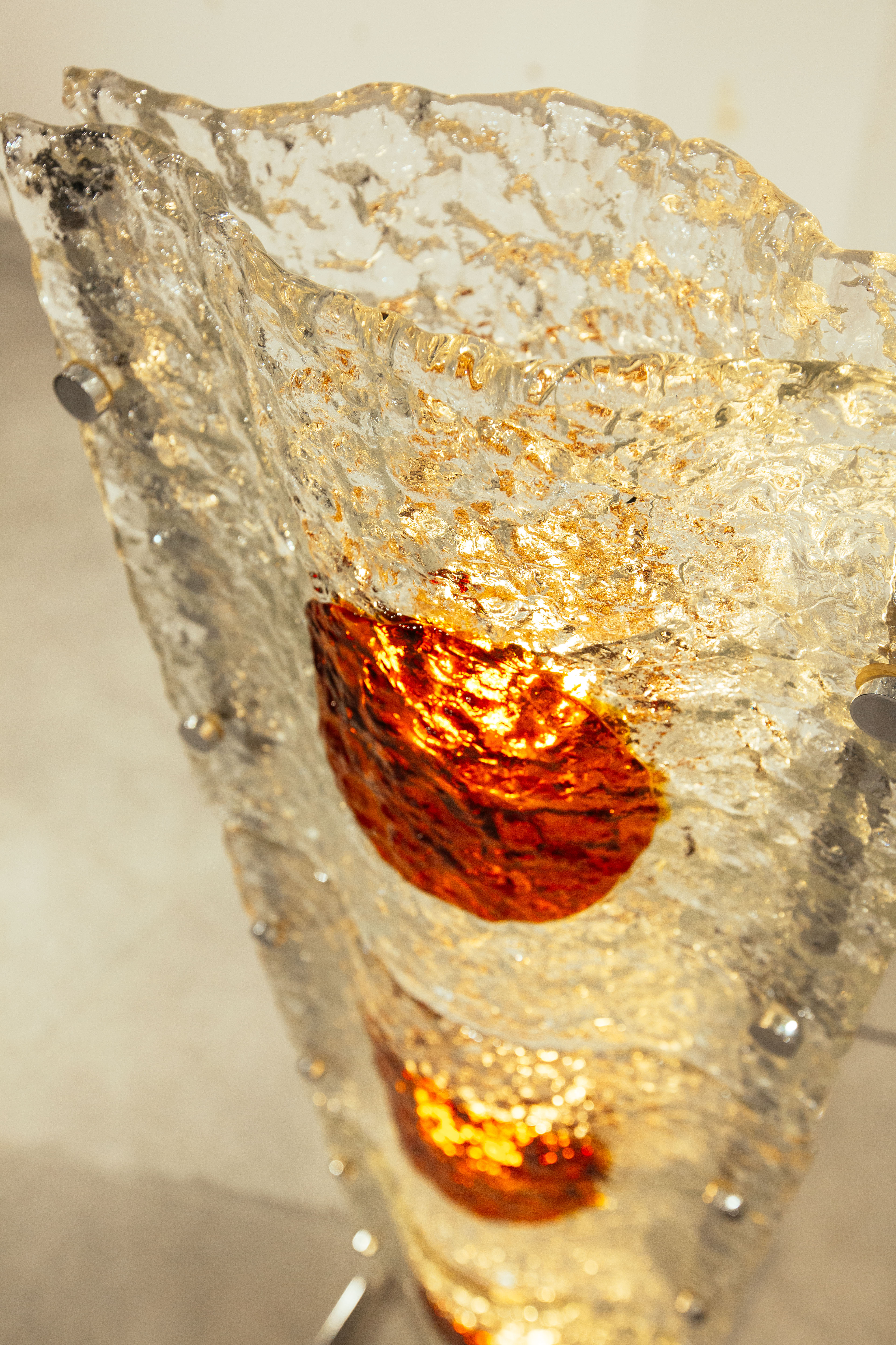 Glass floor lamp by Toni Zuccheri for Mazzega